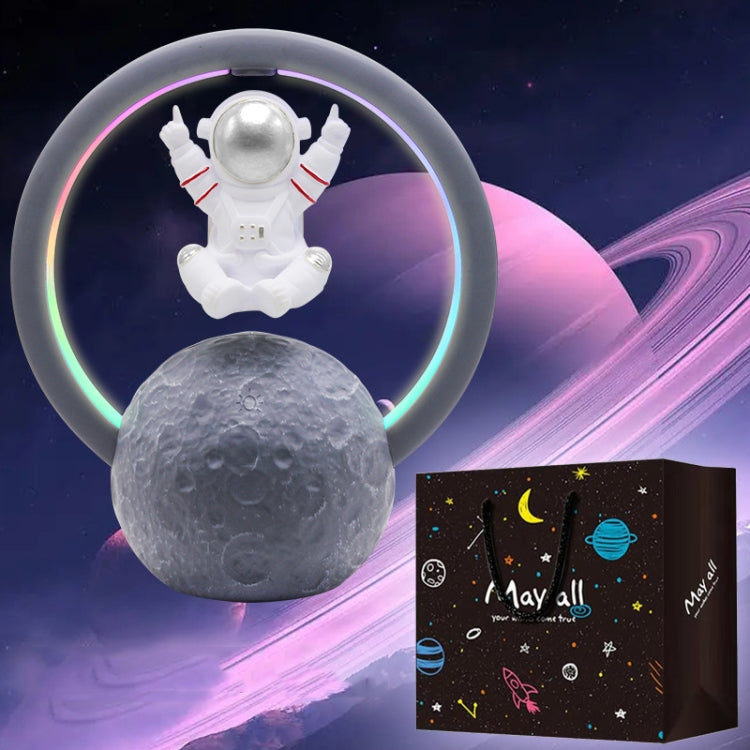Y-598 Schwebender Astronaut Bluetooth Lautsprecher RGB-Licht Subwoofer Ornament,Spezifikation:, 598A Golden, 598A Silber, 598B Golden, 598B Silber, 598A Golden+Geschenktüte, 598A Silber+Geschenktüte, 598B Golden+Geschenktüte, 598B Silber+Geschenktüte
