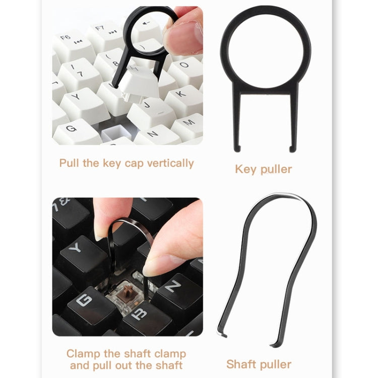 Q10 18-in-1 Computer Tastatur Reinigungsbürsten Set Ohrhörer Reinigungsstift Tastenkappen Zieher, Q10