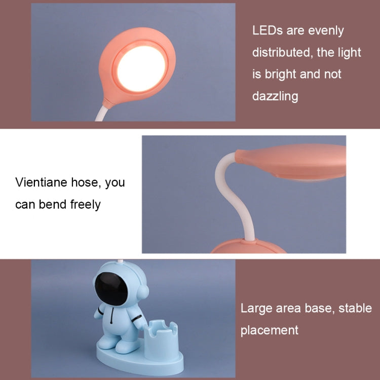 T509 Astronaut Stifthalter Schreibtischlampe mit Bleistiftspitzer-Funktion, T509 Weiß, T509 Pink, T509 Blau