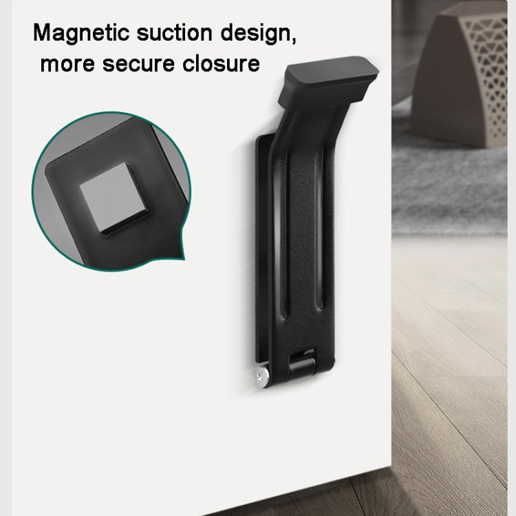 Magnetischer Türstopper mit Pedal zum Öffnen und Schließen der Tür, Magnetischer Türstopper Schwarz, Magnetischer Türstopper Weiß
