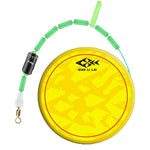 2 Stück Outdoor Angel Anti-Verhedderung Gefleckte Unsichtbare Angelschnur Set mit Skala, 3,6m, 4,5m, 5,4m, 6,3m, 7,2m