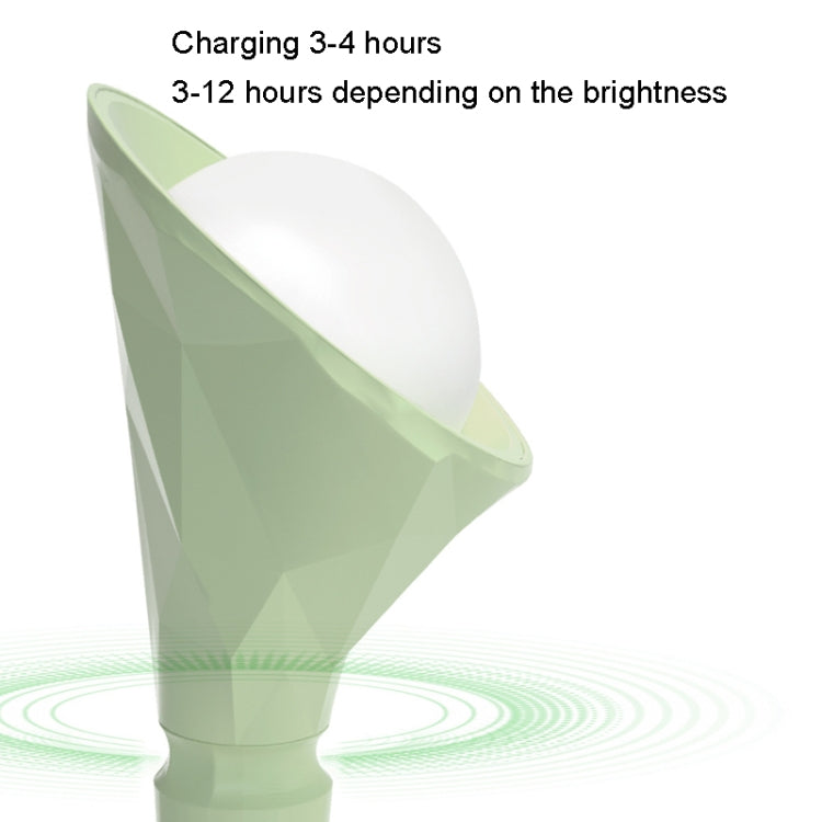 Basis Abnehmbare Diamant Schreibtischlampe USB-Ladung 3-Stufen Farbtemperatur Nachtlicht