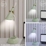 Basis Abnehmbare Diamant Schreibtischlampe USB-Ladung 3-Stufen Farbtemperatur Nachtlicht