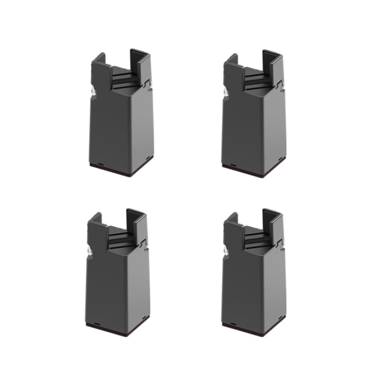 4er-Set Verstellbare Möbelfüße, 50 mm hoch, 75 mm hoch, 100 mm hoch