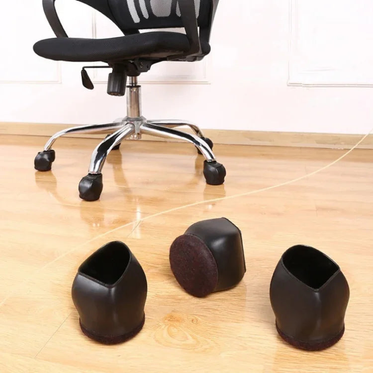 5er-Set Rollstuhlfußbezug Computerstuhlrollenfixierer, Rollstuhlfußbezug