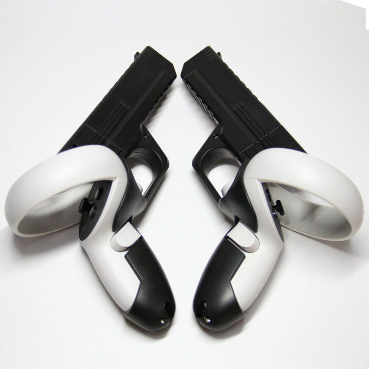 Für Meta Quest 2 VR Controller 1 Paar Robuster Schießgriffhalter, Schwarz