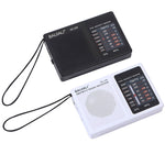 BAIJIALI BJL228 Retro Tragbares Zwei-Band FM AM Radio Eingebauter Lautsprecher, BJL228 Weiß, BJL228 Schwarz