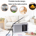 BAIJIALI BJL228 Retro Tragbares Zwei-Band FM AM Radio Eingebauter Lautsprecher, BJL228 Weiß, BJL228 Schwarz