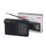 BAIJIALI BJL228 Retro Tragbares Zwei-Band FM AM Radio Eingebauter Lautsprecher, BJL228 Weiß, BJL228 Schwarz