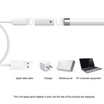Ladeadapter für Apple Pencil 1/2, Stylus Ladeadapter Konverter, 8Pin Buchse zu Buchse, 8Pin Buchse zu Typ-C/USB-C Buchse