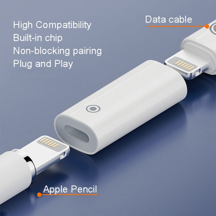 Ladeadapter für Apple Pencil 1/2, Stylus Ladeadapter Konverter, 8Pin Buchse zu Buchse, 8Pin Buchse zu Typ-C/USB-C Buchse