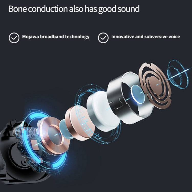 M1S Knochenleitung Stereo Vibrator Lautsprecher Bluetooth Ohrhörer, M1S Schwarz, M1S Pink, M1S Rot, M1S Grün