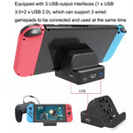 Für Nintendo Switch / Switch OLED SW300 HDMI-Videokonverter mit Lüfterbasis und Ladegerät