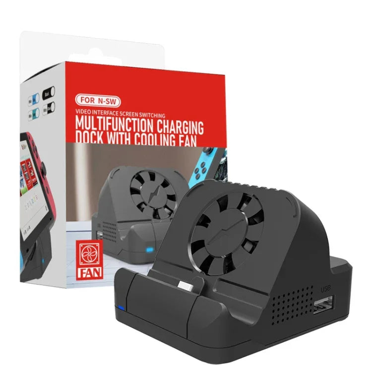 Für Nintendo Switch / Switch OLED SW300 HDMI-Videokonverter mit Lüfterbasis und Ladegerät