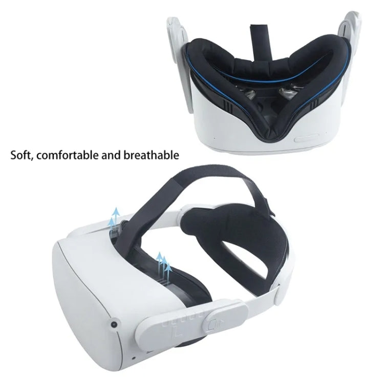 Für Meta Quest 2 VR-Headset Anti-Schweiß-Augenmaske VR-Gesichtsschnittstellenhalterungsabdeckung, Anti-Schweiß-Augenmaske (Schwarz)