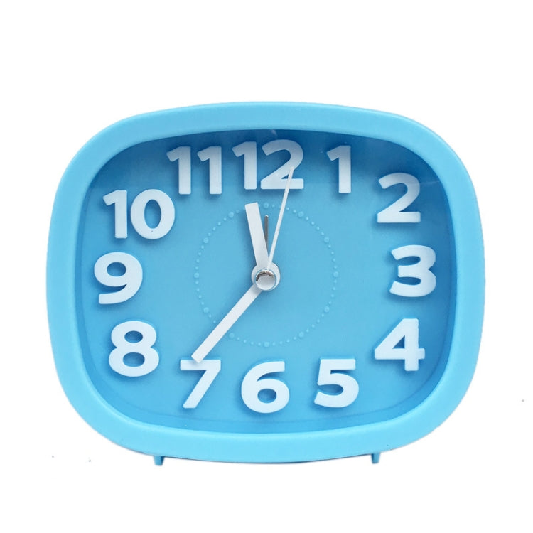 Square Candy Color Stereo Digital Silent Alarm Clock Children Student Alarm Clock, Square (Blue), Square (Black), Square (Pink), Square (Red), Square (Green)