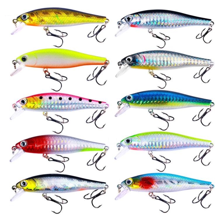 HENGJIA MI160 8,8cm 9g Schwimmender Wasser Minnow Kunstköder, 1, 2, 3, 4, 5, 6, 7, 8, 9, 10, 10 Farben, 10 Farbige Box