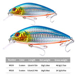 HENGJIA Langstrecken Wurf Sinkender Minnow Kunstköder, 9,5cm 15g, 12cm 32g
