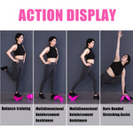 Fitness Schräges Dehnungsbrett Trainer Wadenentspannung Stehendes Dehnungs-Pedal, Rosarot, Blau, Gelb, Schwarz, Pink mit Fußgurt, Blau mit Fußgurt, Lila mit Fußgurt