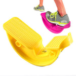 Fitness Schräges Dehnungsbrett Trainer Wadenentspannung Stehendes Dehnungs-Pedal, Rosarot, Blau, Gelb, Schwarz, Pink mit Fußgurt, Blau mit Fußgurt, Lila mit Fußgurt