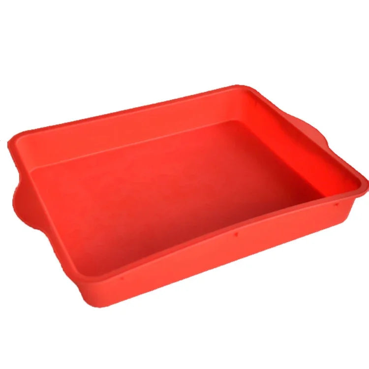Quadratische Silikon-Kuchenform, antihaftbeschichtet, 9 Zoll, rechteckige Backform, 9 Zoll