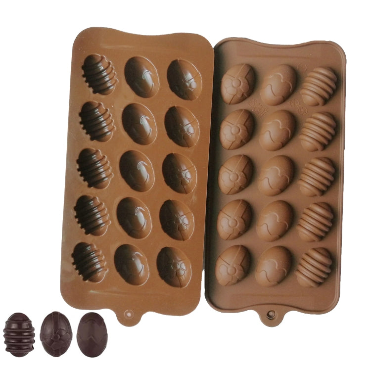 Oster-Mini-Oster-bunte-Ei-Silikon-Schokoladenform, 15 Eier