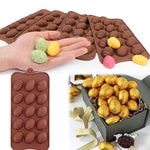 Oster-Mini-Oster-bunte-Ei-Silikon-Schokoladenform, 15 Eier