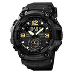 SKMEI 1637 Sport Digitalanzeige Outdoor Stoßfeste Herrenuhr aus Kunststoff mit großem Zifferblatt, Schwarz, Armeegrün, Blaue Tarnung, Armeegrüne Tarnung, Grau-Schwarz