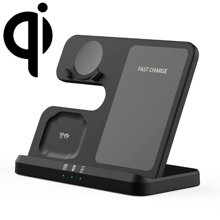 EDCS889 für Samsung Series 3 3-in-1-Mobiltelefon-Uhr-Kopfhörer-Kabelloses-Ladegerät, EDCS889 (Schwarz)