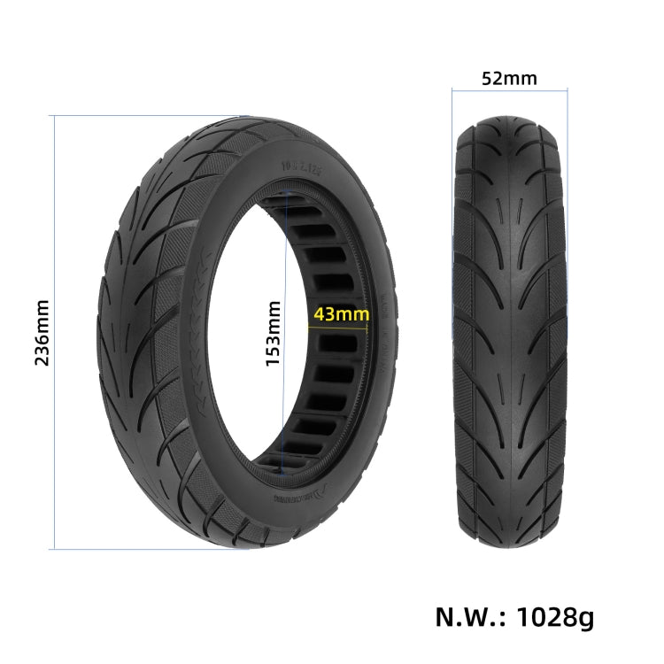 10x2,125 Zoll Vollgummireifen für Ninebot Segway F20/F25/F30/F40 Elektroroller, 10x2,125 Zoll