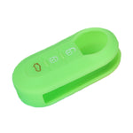 For Fiat 500 2pcs Folding 3 Button Remote Control Silicone Case