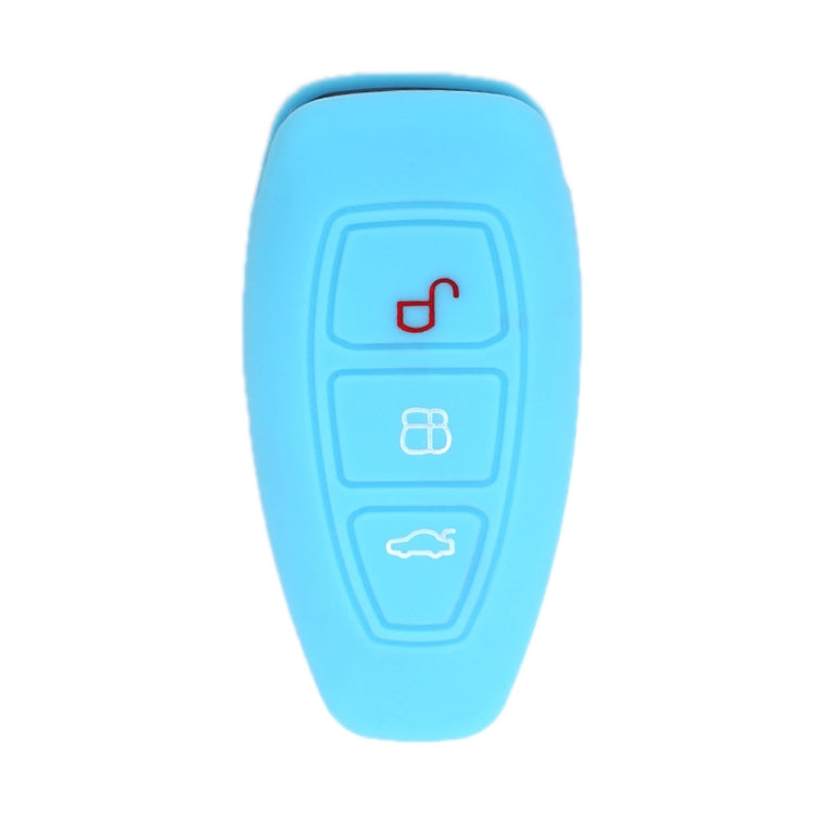 For Ford Focus/Mondeo 2pcs Folding Three-Button Key Protect Cover, Red, Pink, Orange, Yellow, Sky Blue, New Green, Purple, Black