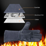 Outdoor Camp BBQ Handschuhe Hitzebeständige Isolierhandschuhe, 2417