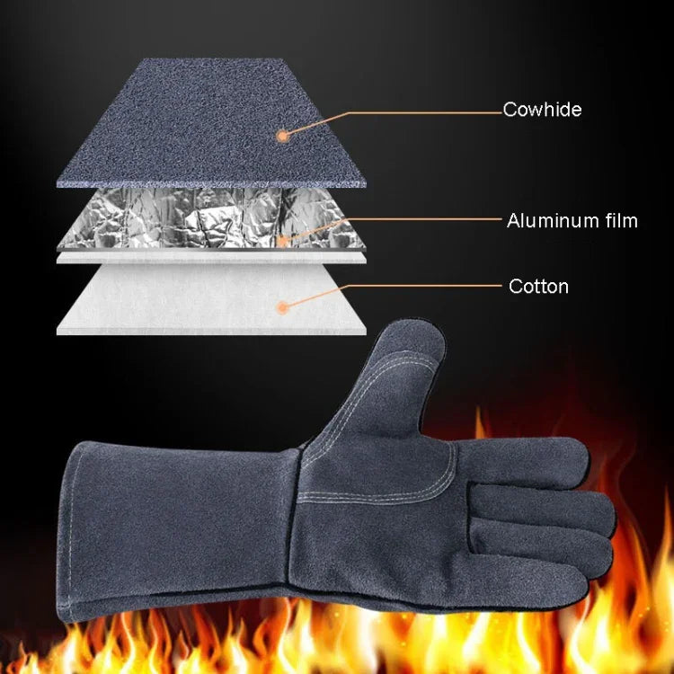 Outdoor Camp BBQ Handschuhe Hitzebeständige Isolierhandschuhe, 2417