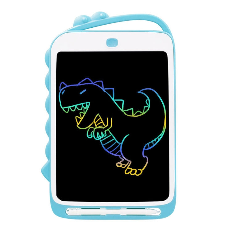10 Zoll Cartoon Dinosaurier LCD-Schreibtafel Buntes Kinder-Malbrett, 10 Zoll (Hellblau)