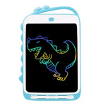 10 Zoll Cartoon Dinosaurier LCD-Schreibtafel Buntes Kinder-Malbrett, 10 Zoll (Hellblau)