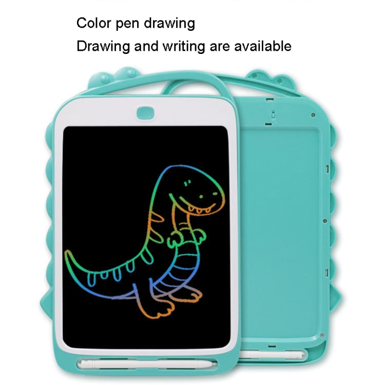10 Zoll Cartoon Dinosaurier LCD-Schreibtafel Buntes Kinder-Malbrett, 10 Zoll (Hellblau)