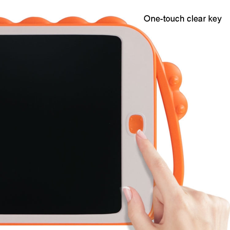 10 Zoll Cartoon Dinosaurier LCD-Schreibtafel Buntes Kinder-Malbrett, 10 Zoll (Hellblau)