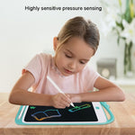 10 Zoll Cartoon Dinosaurier LCD-Schreibtafel Buntes Kinder-Malbrett, 10 Zoll (Hellblau)