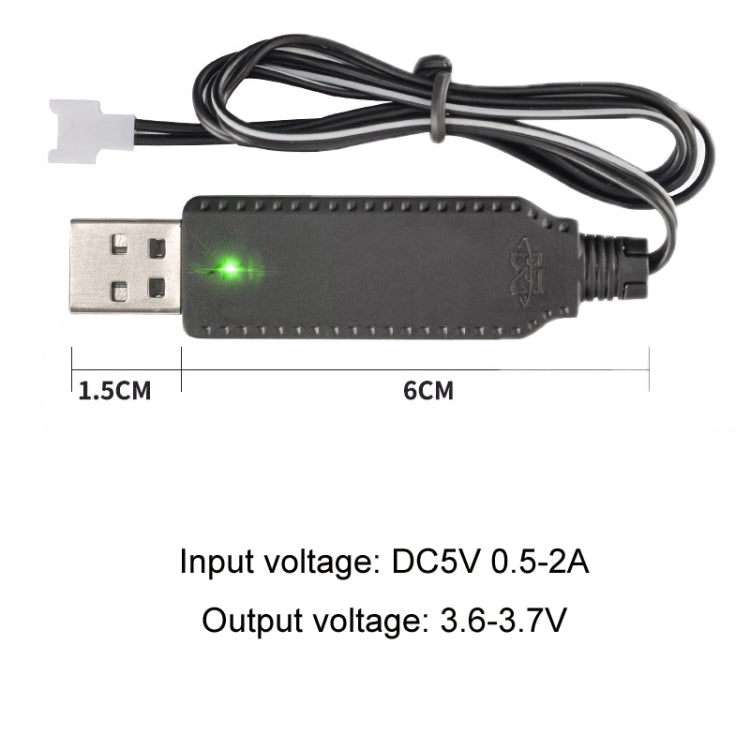 3,7V x 2 USB Smart Chip Vier-Achsen Flugzeug Ladekabel