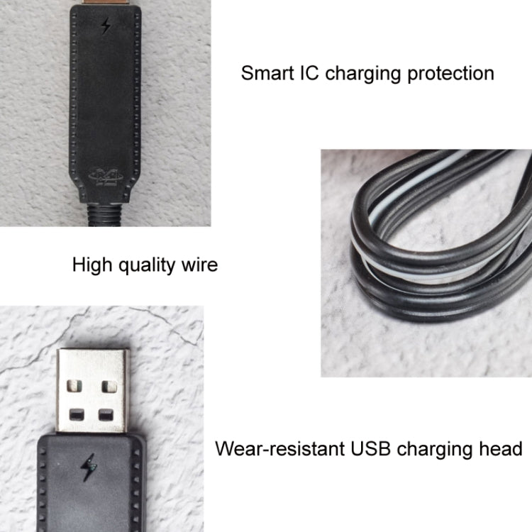 3,7V x 2 USB Smart Chip Vier-Achsen Flugzeug Ladekabel