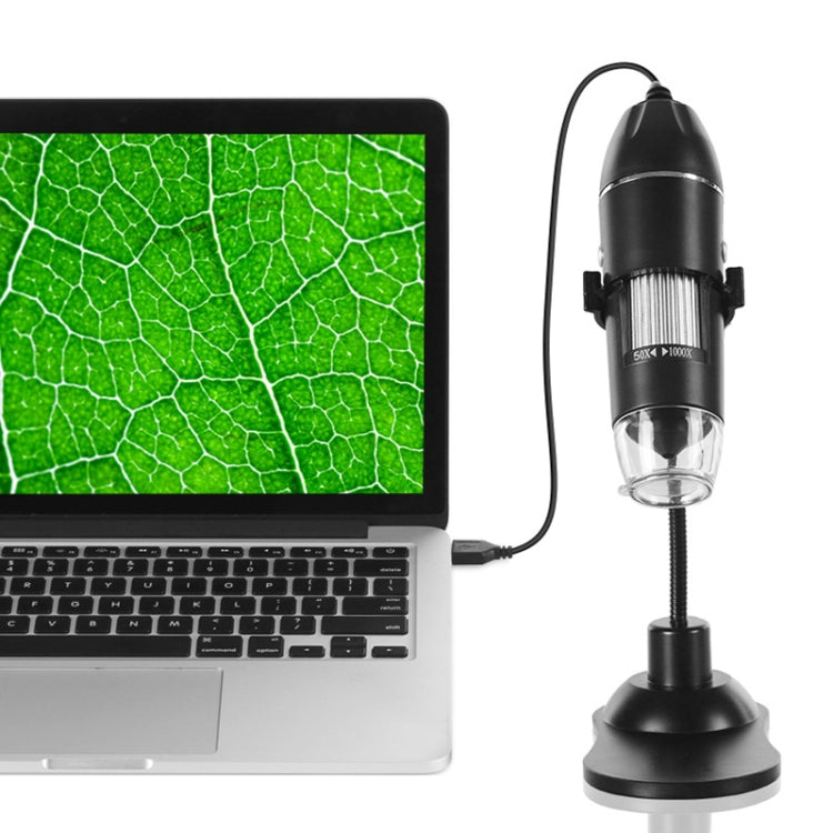 A8 50X-1000X USB-Mikroskop mit flexiblem Stativ, LED-Beleuchtung, Handheld, tragbar, A8 50X-1000X