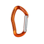 XINDA 22KN Gerader Schnapper Karabiner aus Aluminiumlegierung mit Federverschluss, XD-8126 (Blau), XD-8126 (Schwarz), XD-8126 (Rot), XD-8126 (Orange), XD-8126 (Silber)