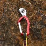 XINDA 22KN Gerader Schnapper Karabiner aus Aluminiumlegierung mit Federverschluss, XD-8126 (Blau), XD-8126 (Schwarz), XD-8126 (Rot), XD-8126 (Orange), XD-8126 (Silber)