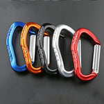XINDA 22KN Gerader Schnapper Karabiner aus Aluminiumlegierung mit Federverschluss, XD-8126 (Blau), XD-8126 (Schwarz), XD-8126 (Rot), XD-8126 (Orange), XD-8126 (Silber)