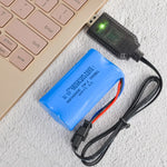 7,4-V-USB-Stecker mit intelligentem Chip und Lithium-Akku-Ladekabel
