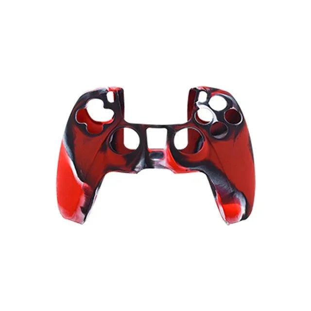 Für PS5 Controller Silikonhülle Schutzhülle, Weiß, Schwarz, Camouflage Blau, Camouflage Rot, Camouflage Grün