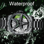 BINBOND D002 Auto Naben Zifferblatt Multifunktionale Wasserdichte und Verschleißfeste Herrenuhr