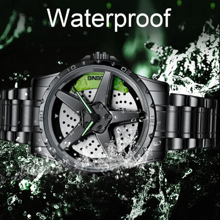 BINBOND D002 Auto Naben Zifferblatt Multifunktionale Wasserdichte und Verschleißfeste Herrenuhr