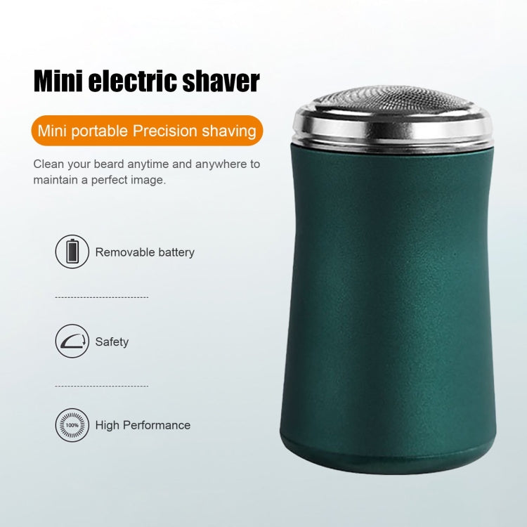 Taschengröße Waschbarer Elektrorasierer USB Wiederaufladbar Reise-Rasierer für Herren, Tasche Schwarz, Tasche Grün